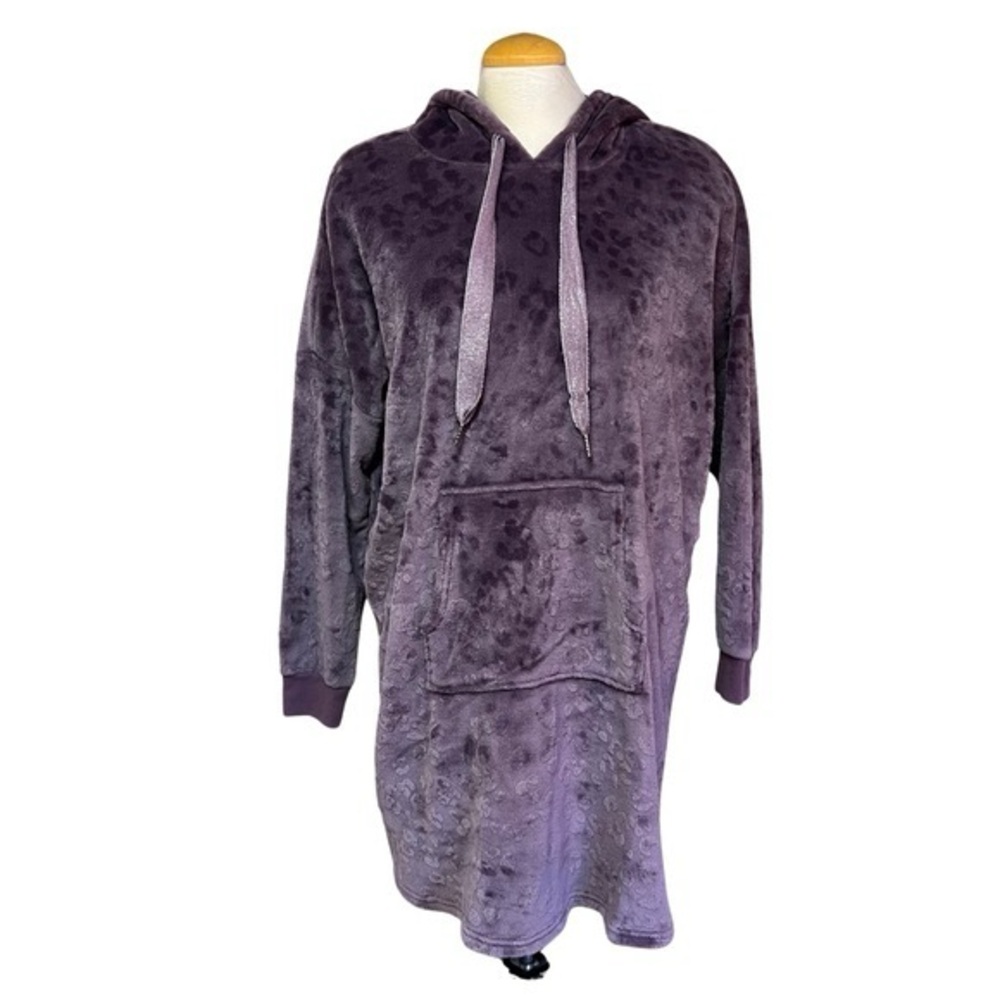 Denver Hayes Purple Oversized Cozy Lounge Sweater Nightdress Womens Size XL